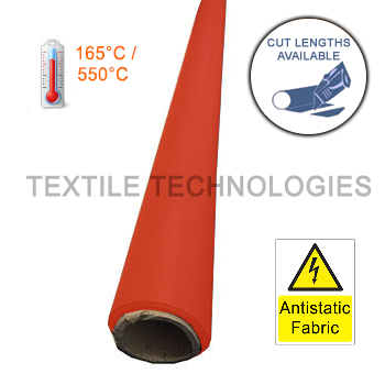 Anti Static Orange PA Rubber Coated Glass Cloth
