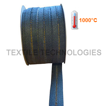 Adhesive Backed Black Silica Knitted Ladder Tape