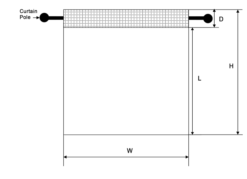 Static Curtain Pole Option Diagram
