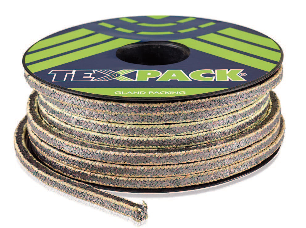 Graphit + Aramtex® an den Ecken Stopfbuchspackung