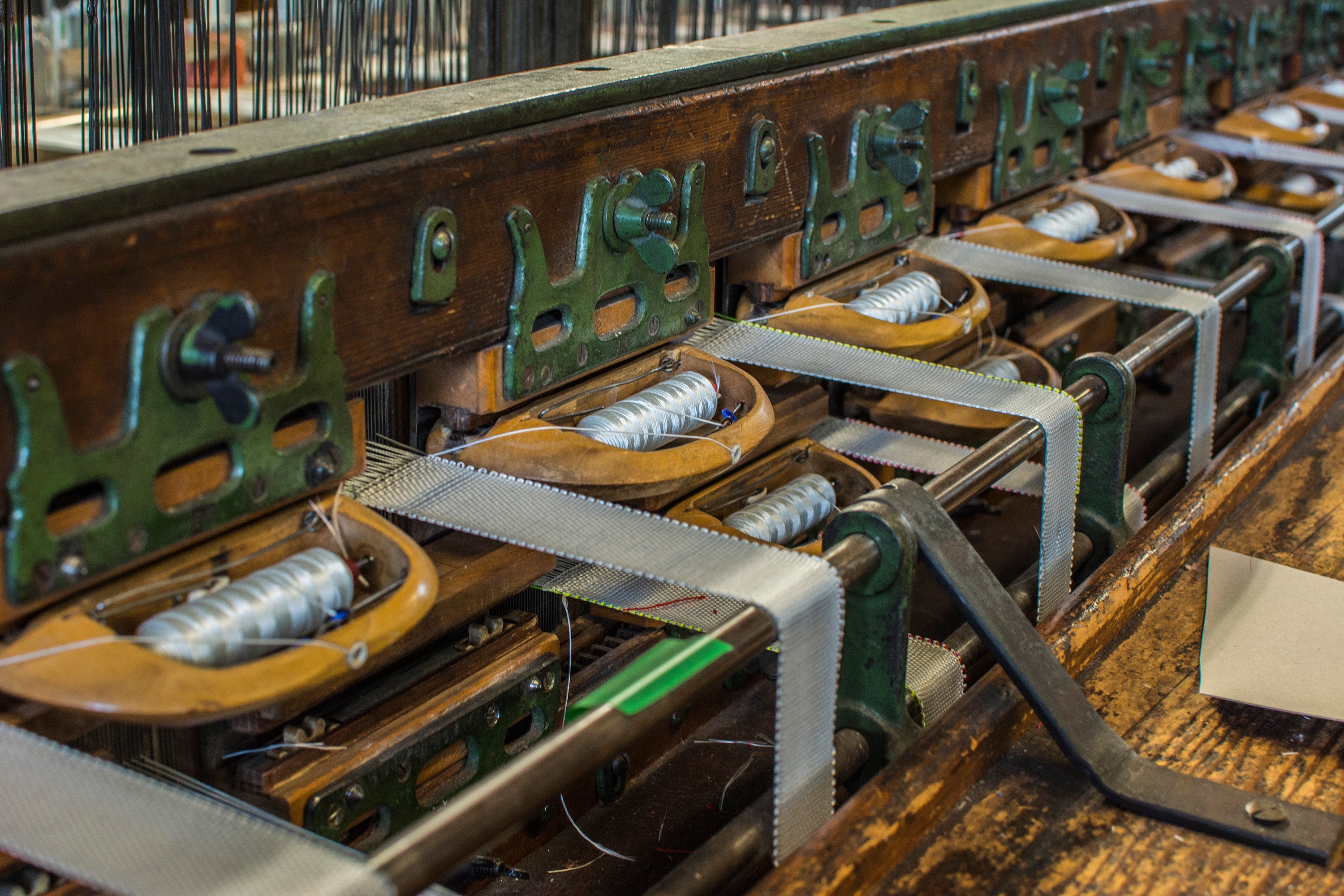 Shuttle Woven Webbing Tape On A Loom