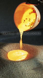 Weldpro Treated E Glass Cloth with Molten Metal