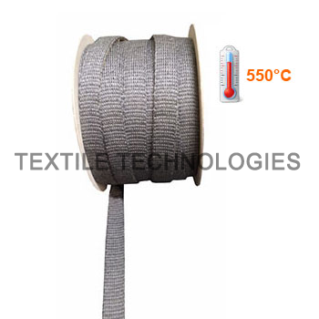 Black E Glass Knitted Tape