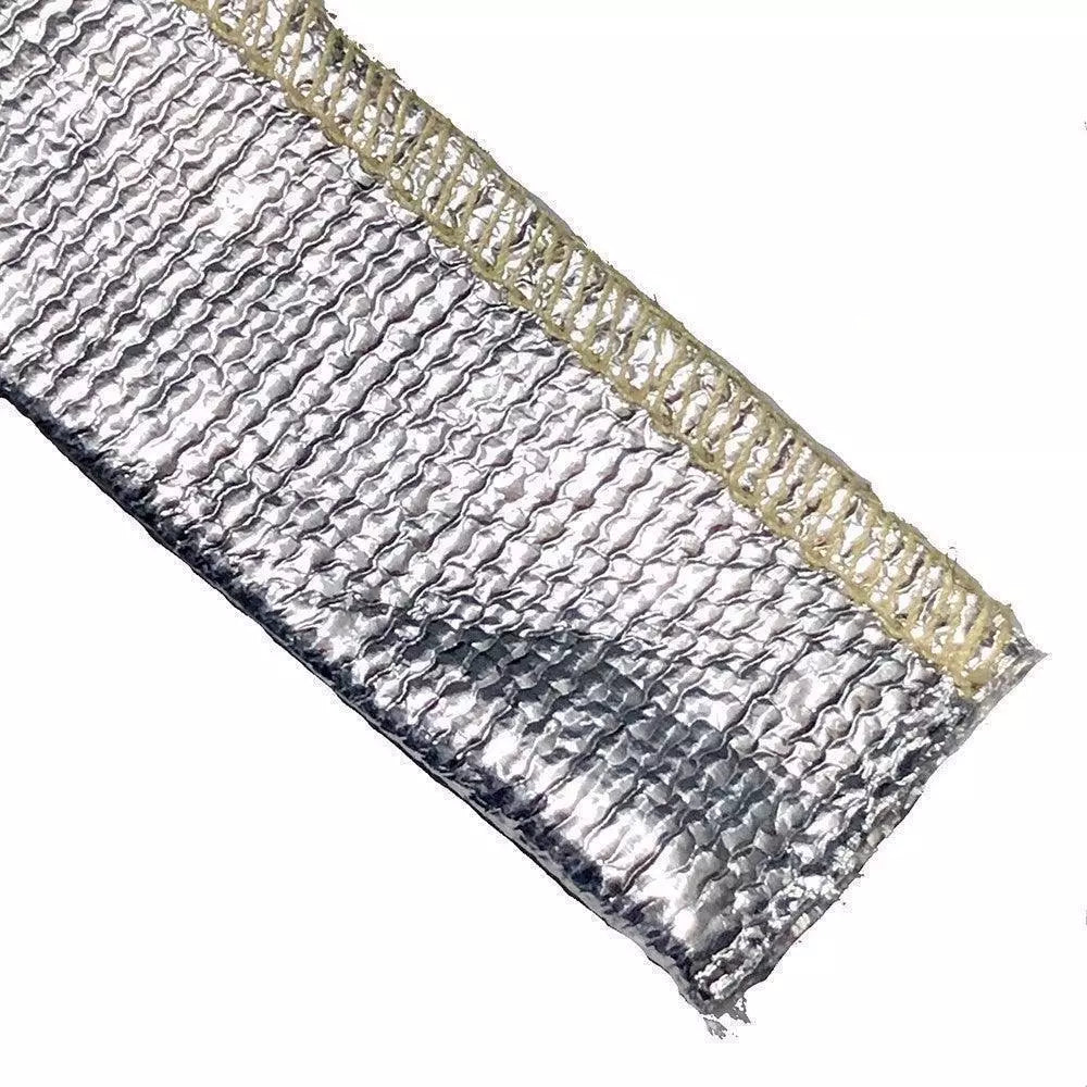 Heat Reflective Glass Cloth Sleeving (Stitched Edge)