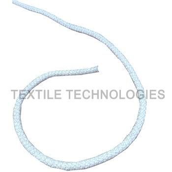 White Silica Draw Cord with Stainless Steel Overbraid