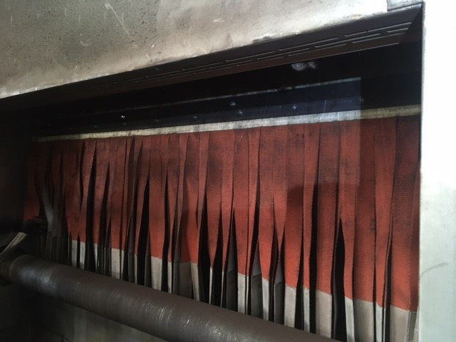 Strip Curtains In Furnace 
