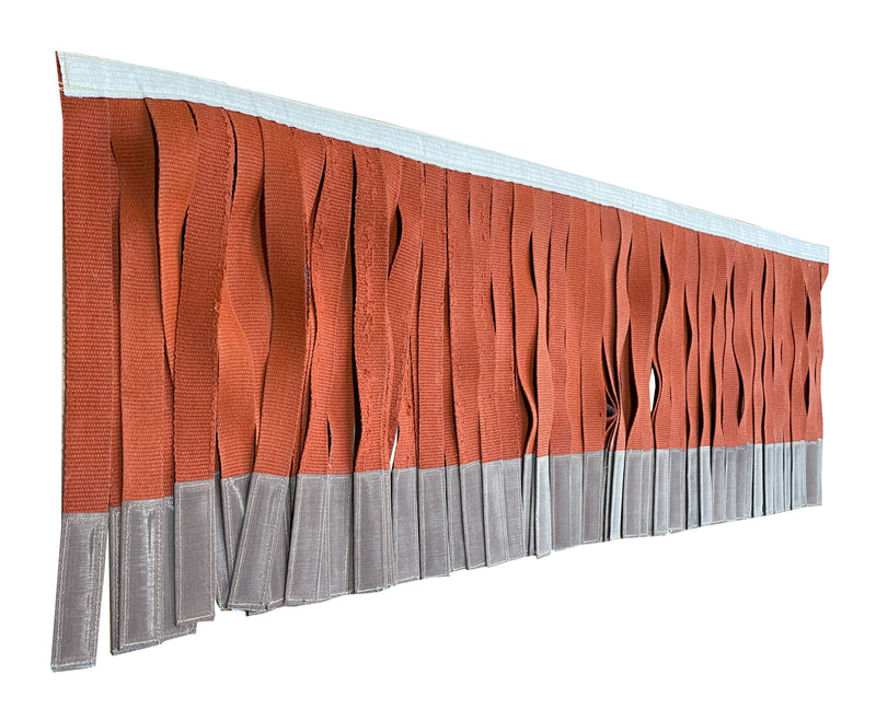 Strip Curtains Made From Supersil Silicone Coated Glass Knitted Tape