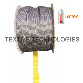 Adhesive Backed Black Silica Knitted Tape