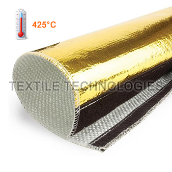 Gold Foil Heat Shield Velcro Sleeve