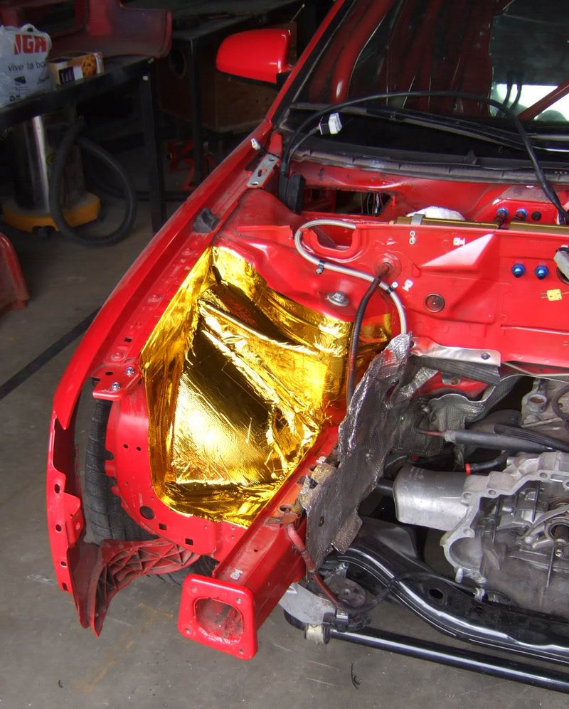 Gold Foil Heat Shield In A Car