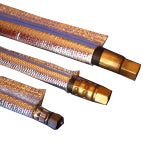 Heat Reflective Braided Sleeving on Pipes