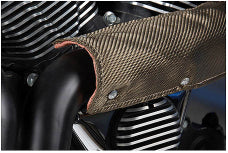 Basalt / Silica Composite Pipe Shield In Engine