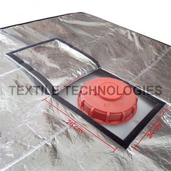1000L Aluminised IBC Cover Of Pocket Lid